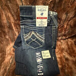 NWT Ariat R.E.A.L Jeans Low-Rise Bootcut denim